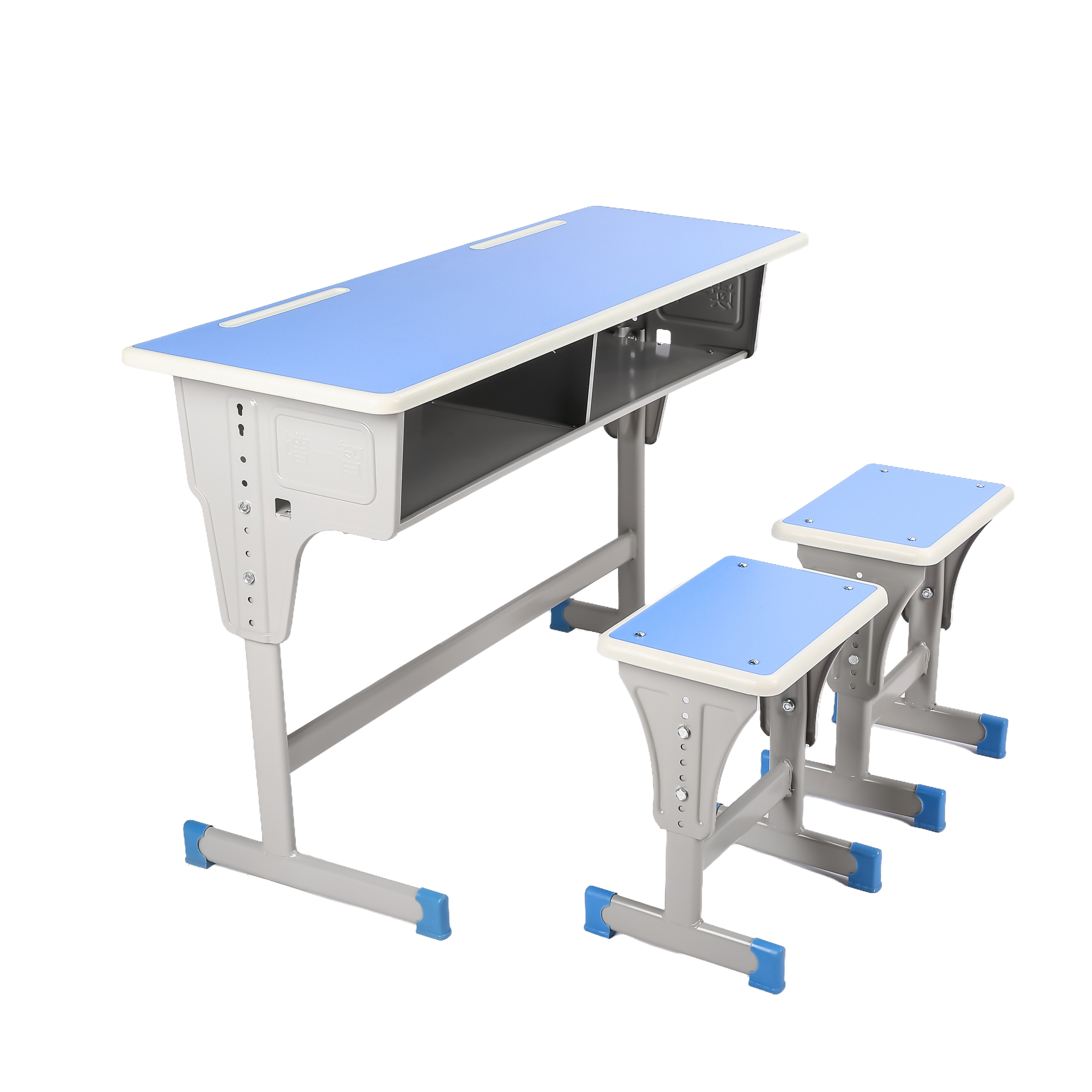 Meja Lajur Tunggal + Kerusi Kerusi Stool Klasik (Double)